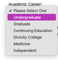 Selecting the Academic Career